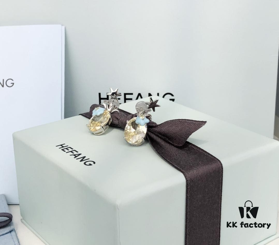 HEFANG Jewelry Pineapple Ice Earrings