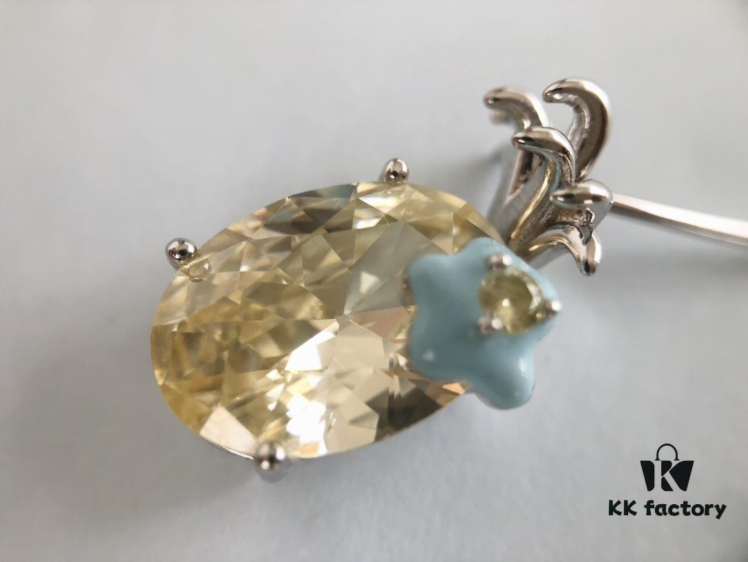 HEFANG Jewelry Pineapple Ice Earrings