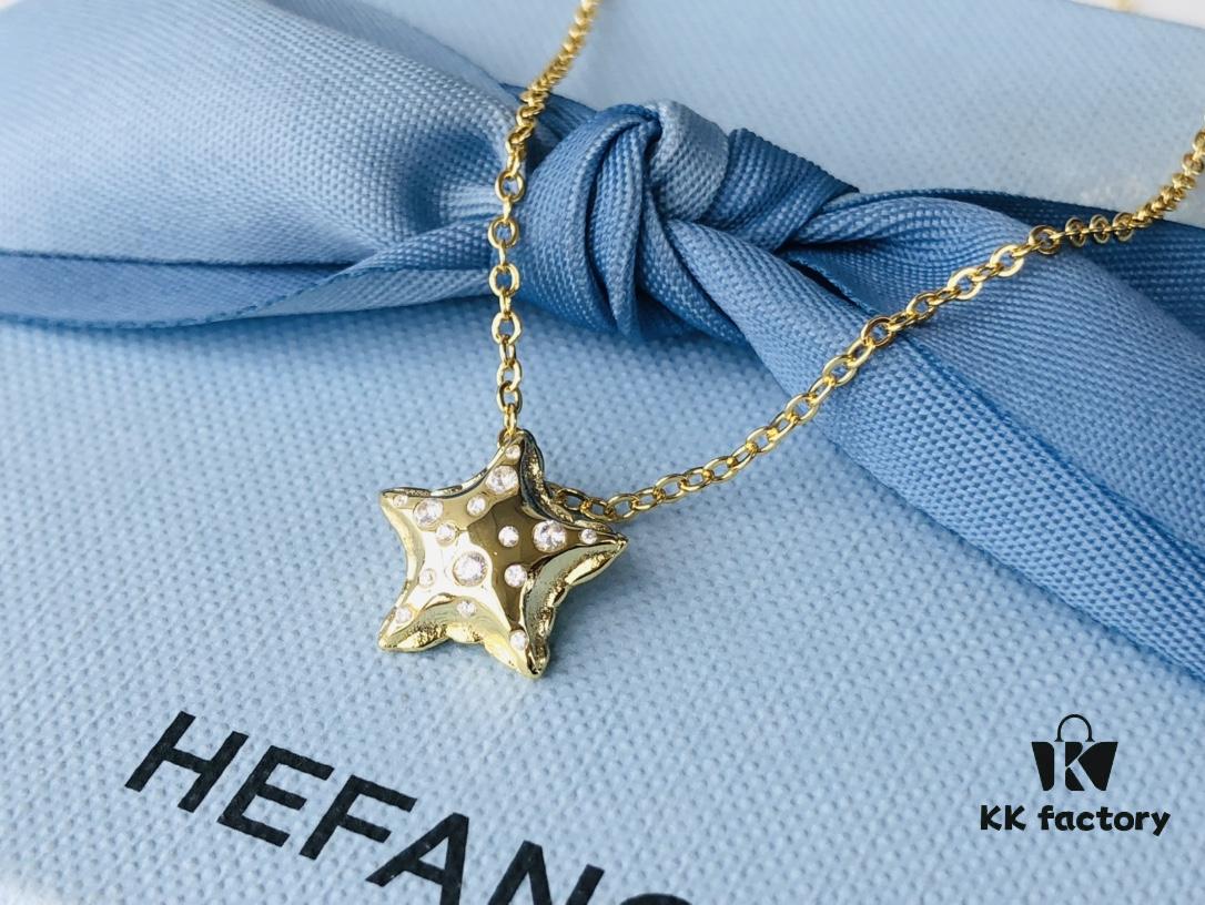 HEFANG Jewelry Star Balloon Collar Necklace