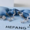 HEFANG Jewelry Wedding Collection Lace Stud Earrings