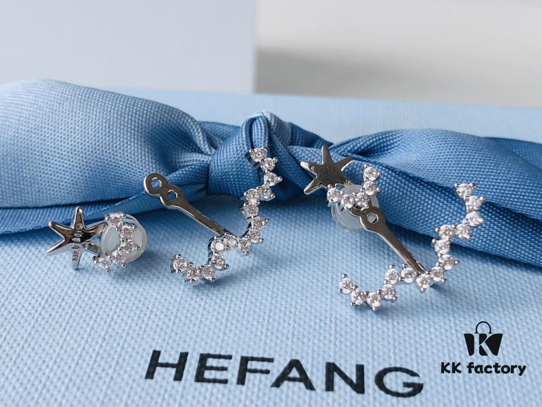 HEFANG Jewelry Wedding Collection Lace Stud Earrings