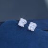 HEFANG Jewelry New Arrival Glittering Sugar Cube Stud Earrings, Luxury Minimalist and Unique Design Elegant Ear Accessories for Women