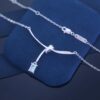 HEFANG Aurora Ribbon Knot Choker Necklace, Same as Zhan Qiuyi's Little Sugar Necklace, Gift Edition