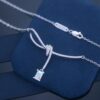 HEFANG Aurora Ribbon Knot Choker Necklace, Same as Zhan Qiuyi's Little Sugar Necklace, Gift Edition