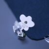 Zhou Yutong Same Style] HEFANG Creamy Minimalist Luxury Boutique Design Earrings / Clip-on Flower Studs Gift