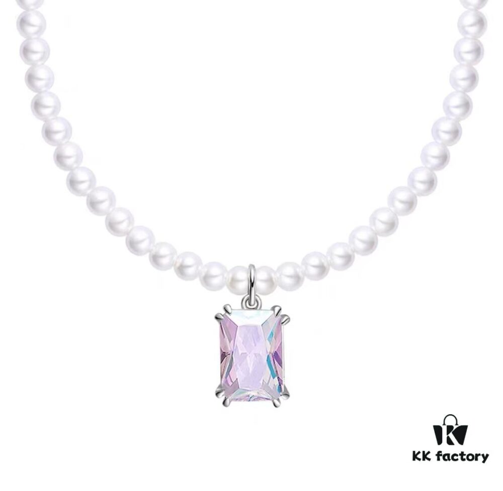 Aurora Sugar Cube Necklace by He Fang