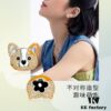 He Fang Corgi Stud Earrings