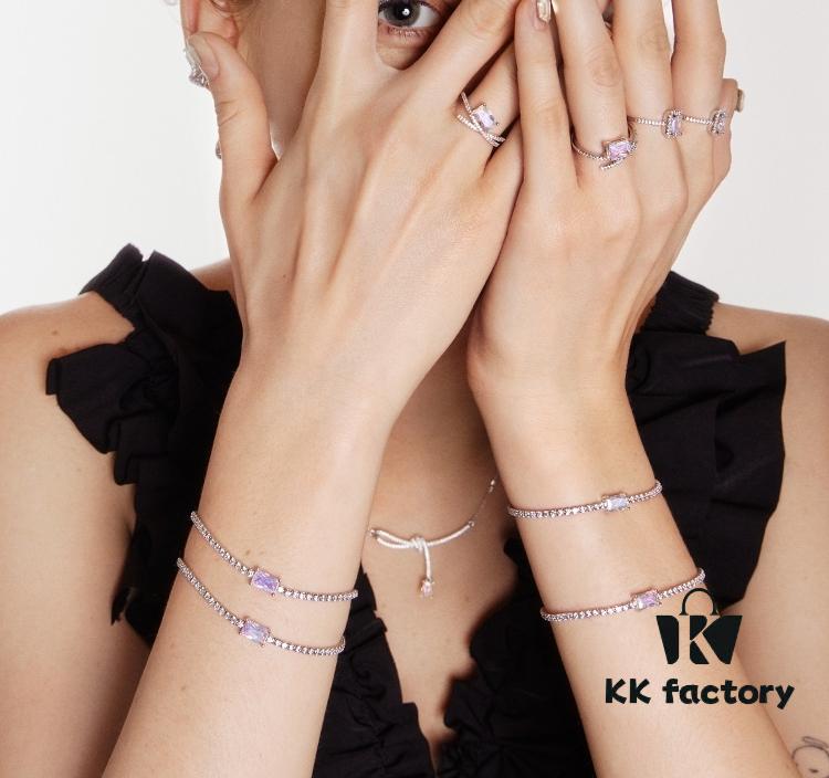 Aurora Sugar Cube Bracelet by He Fang