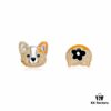 He Fang Corgi Stud Earrings