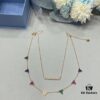 He Fang Double-Layer Colorful Pendant Necklace