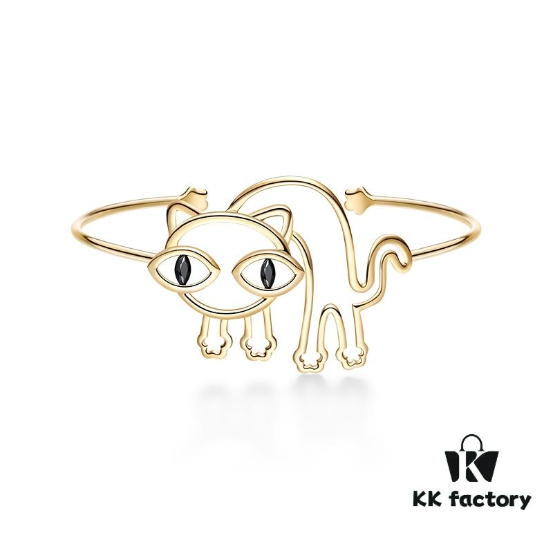 He Fang Cat Ear Cuffs Bracelet Non-Pierced Earrings