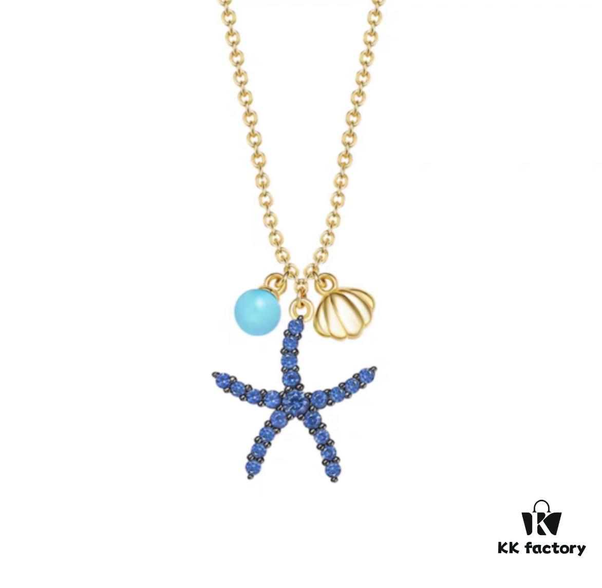 He Fang Mini Starfish Necklace