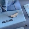 HEFANG He Fang White Rose Collarbone Necklace