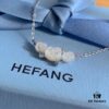 HEFANG He Fang White Rose Collarbone Necklace