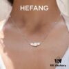 HEFANG He Fang White Rose Collarbone Necklace