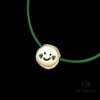 Smiling Xiaoqu Cookie Necklace Gift Box Fashionable Design Collarbone Chain Bracelet for Women Cheek Green