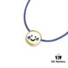 Smiling Xiaoqu Cookie Necklace Gift Box Fashionable Design Collarbone Chain for Women Blue Pink