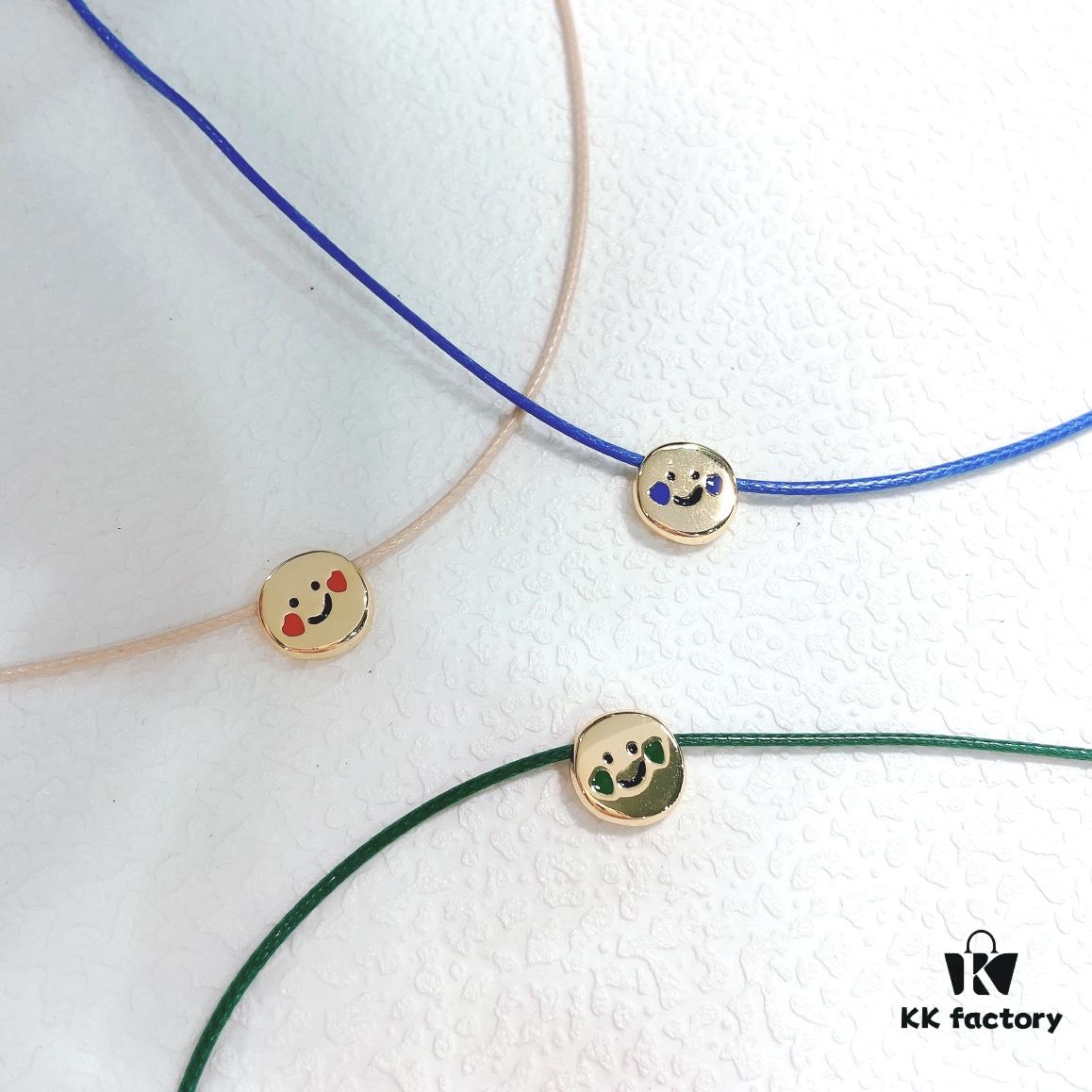 Smiling Xiaoqu Cookie Necklace Gift Box Fashionable Design Collarbone Chain Bracelet for Women Blush