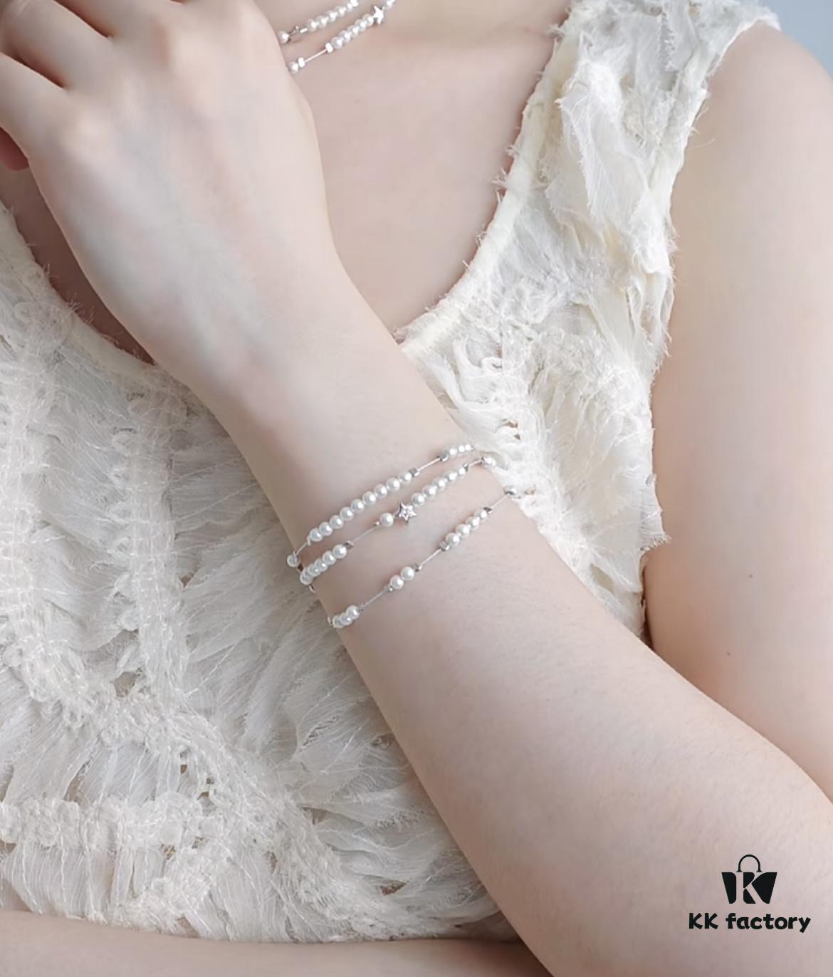 HEFANG Jewelry Product Share | Shattered Star and Moon Necklace/Bracelet, Clearly Interpreting the Romance of the Universe! The Fragmented Sparkles Are So Atmospheric! The Necklace Offers Versatile Styling: Long Necklace, Waist Chain, Double-Layer Collar Chain, or Multi-Layer Bracelet…