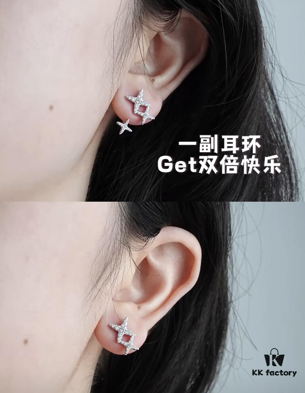 HEFANG Jewelry Product Share | Starlight Stud Earrings ✨