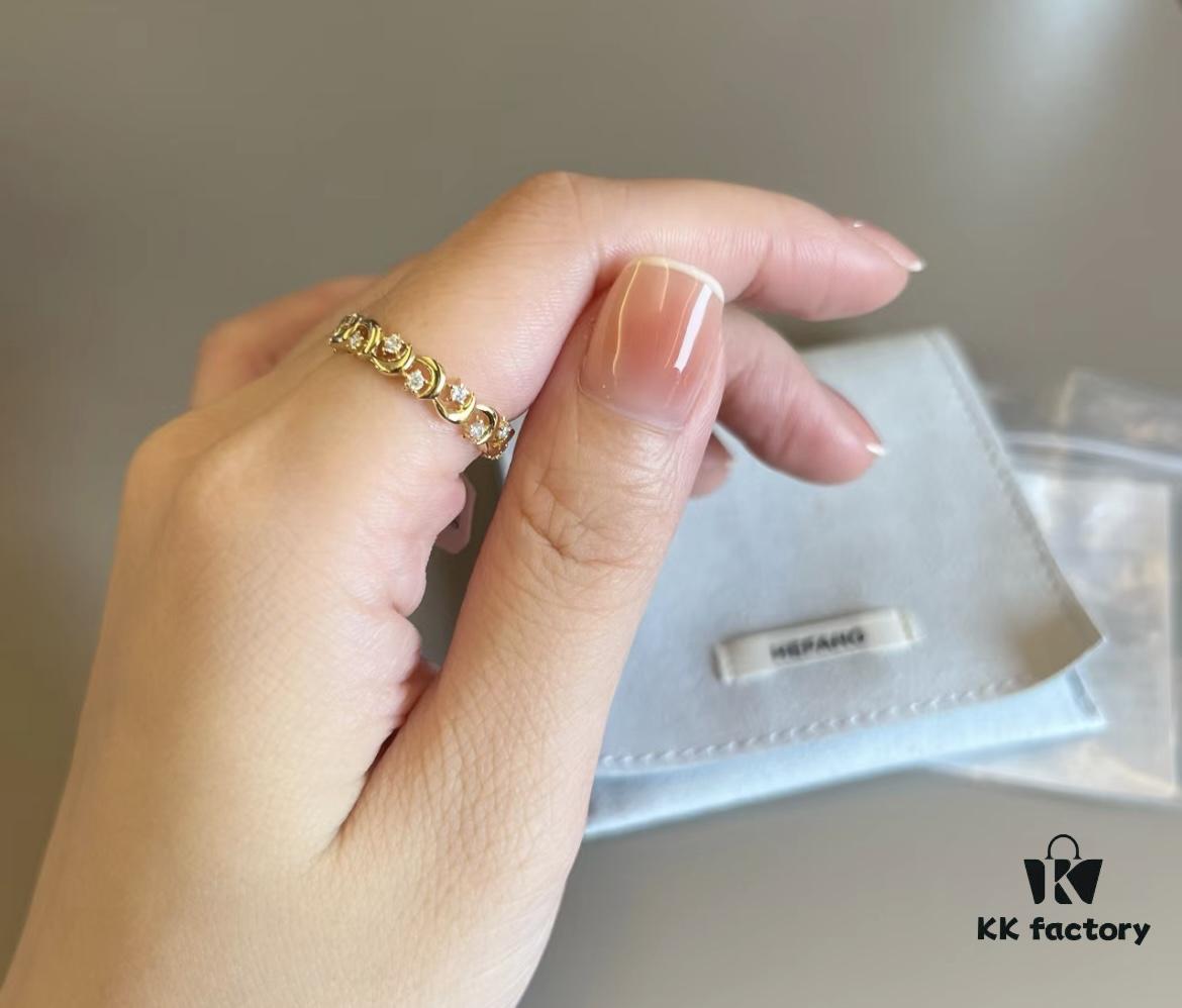 HEFANG Jewelry Individual Style Sharing | Star and Moon Sweet Dream Ring