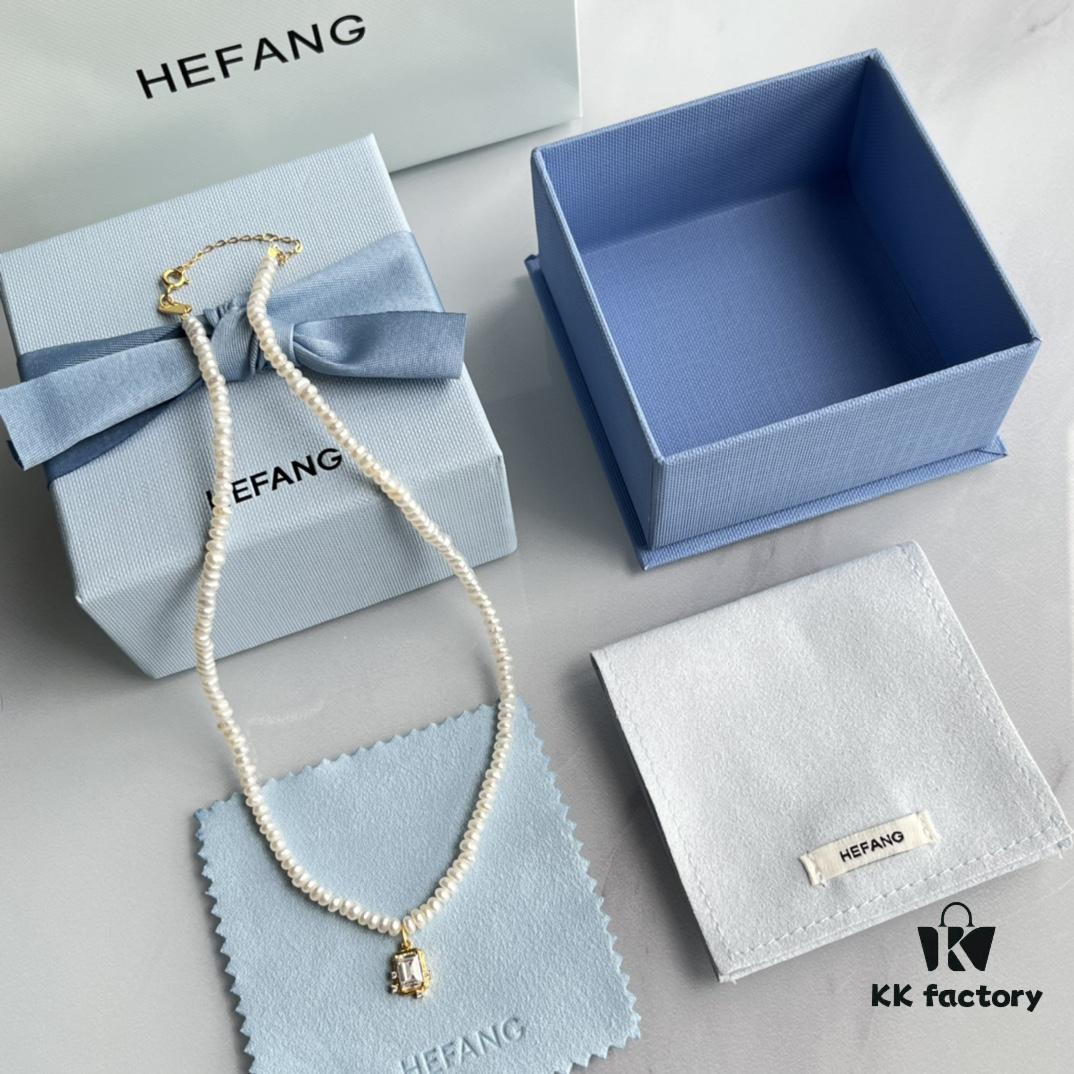 HEFANG Jewelry - Elegant and Radiant Starlight Sugar Cube Pearl Necklace