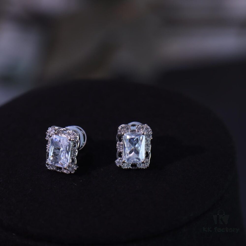 Hefang New Nebula Sugar Cube Stud Earrings