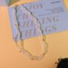 He Fang Jewelry Braided Three-Strand Twist Necklace