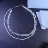 He Fang New Arrival Moonlight White Double-Layer Necklace