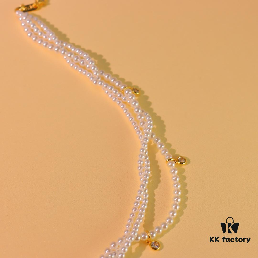 He Fang Jewelry Braided Three-Strand Twist Necklace