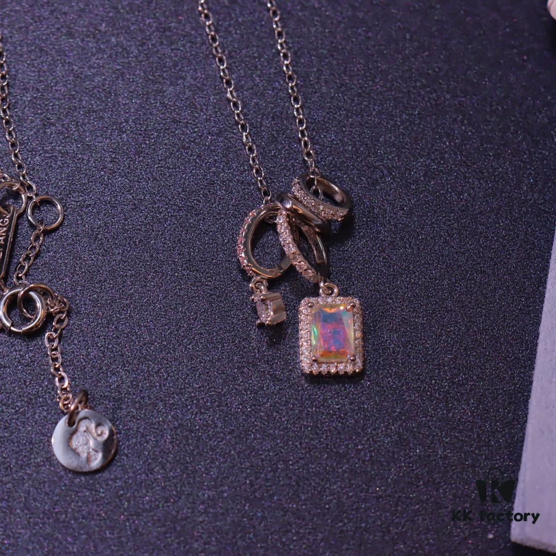 He Fang Jewelry New Arrival Aurora Small Ice Sugar Necklace