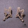 He Fang New Shiny Star Stud Earrings