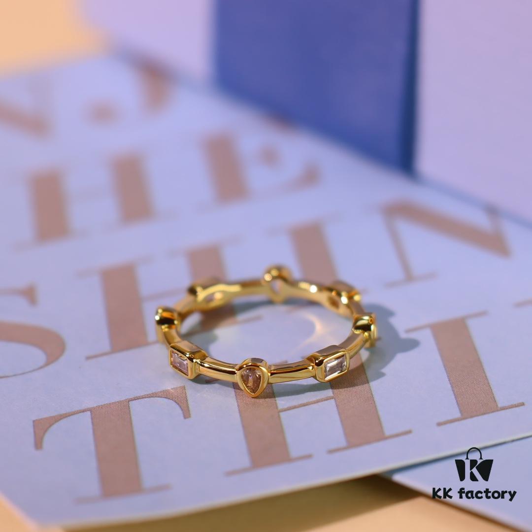 Hexagon New Mini Lustrous Ring