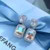 He Fang Aurora Glow Cubic Sugar Series - Lucky Aurora S925 Sterling Silver Pendant