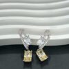 He Fang Aurora Glow Cube Sugar Series - Lucky Aurora S925 Sterling Silver Earrings