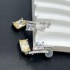 He Fang Aurora Glow Cube Sugar Series - Lucky Aurora S925 Sterling Silver Earrings