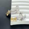 He Fang Aurora Glow Cube Sugar Series - Lucky Aurora S925 Sterling Silver Earrings