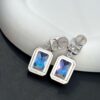He Fang Aurora Glow Cubic Sugar Series - Lucky Aurora S925 Sterling Silver Pendant