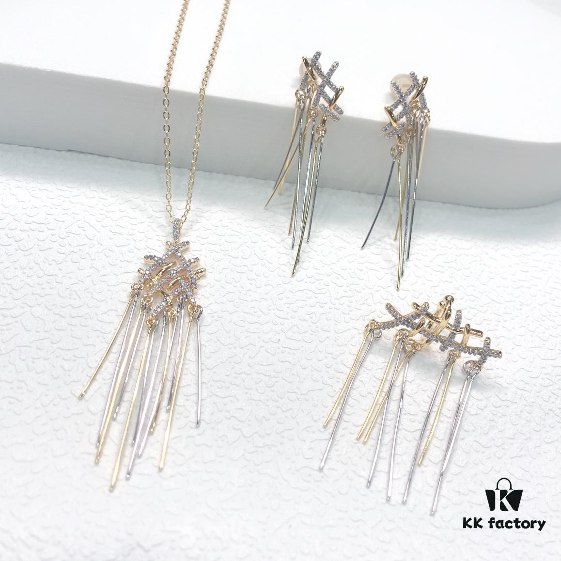 New Arrival He Fang Holiday Woven Tassel Set