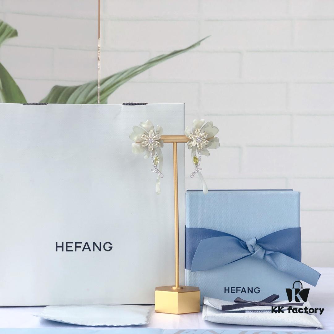 HEFANG Jewelry Blossom Rose Earrings