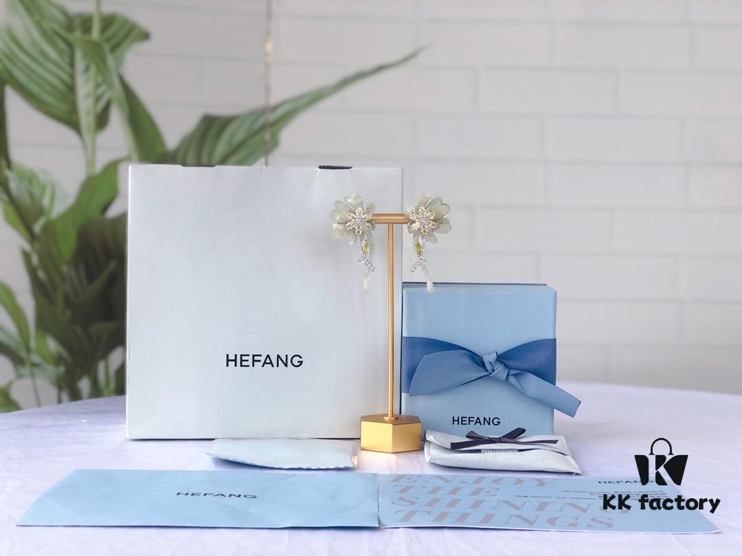 HEFANG Jewelry Blossom Rose Earrings