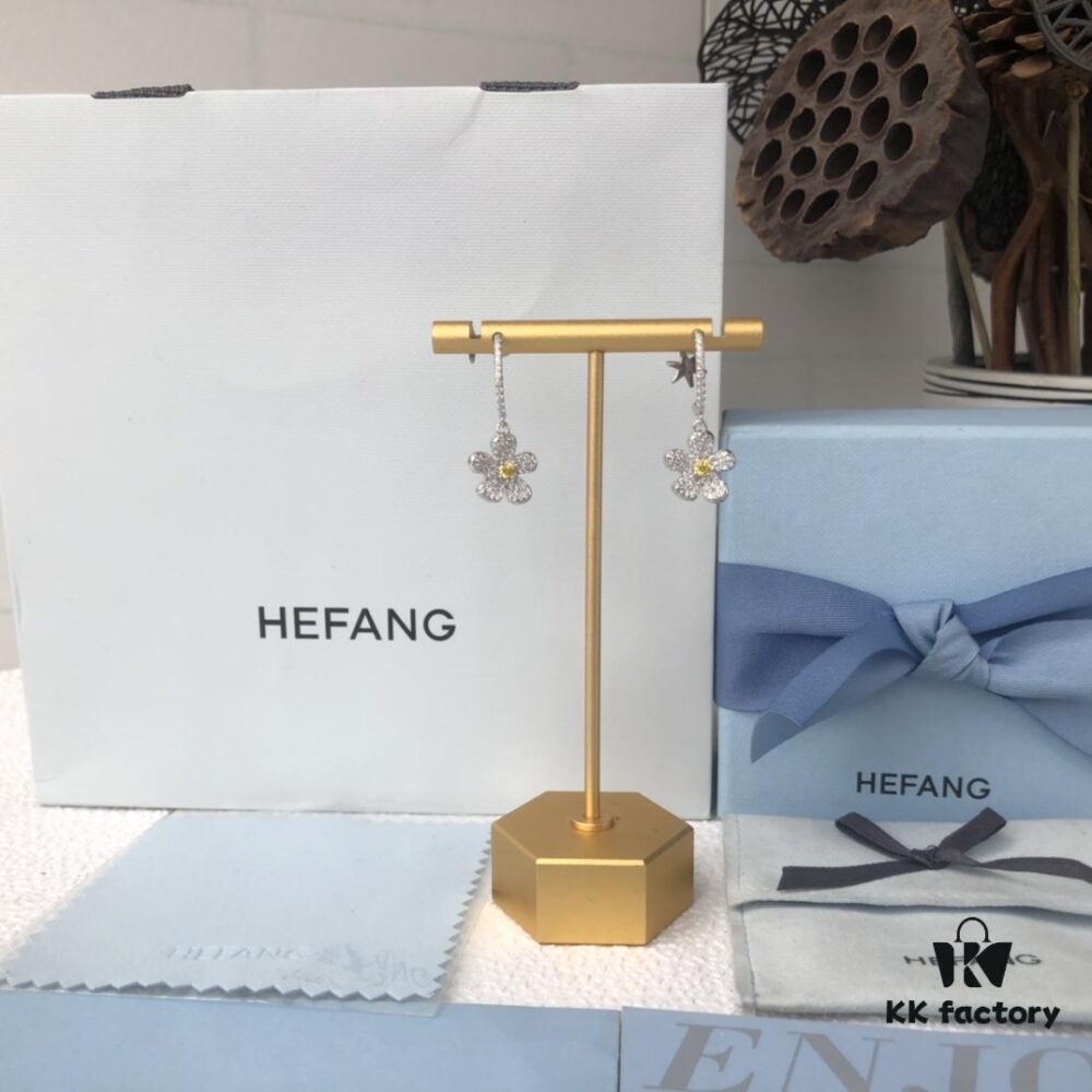 HEFANG Blossom Garden Collection Glittering Freesia Earrings