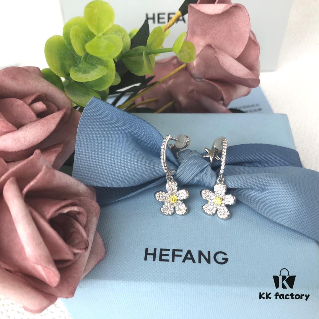 HEFANG Blossom Garden Collection Glittering Freesia Earrings