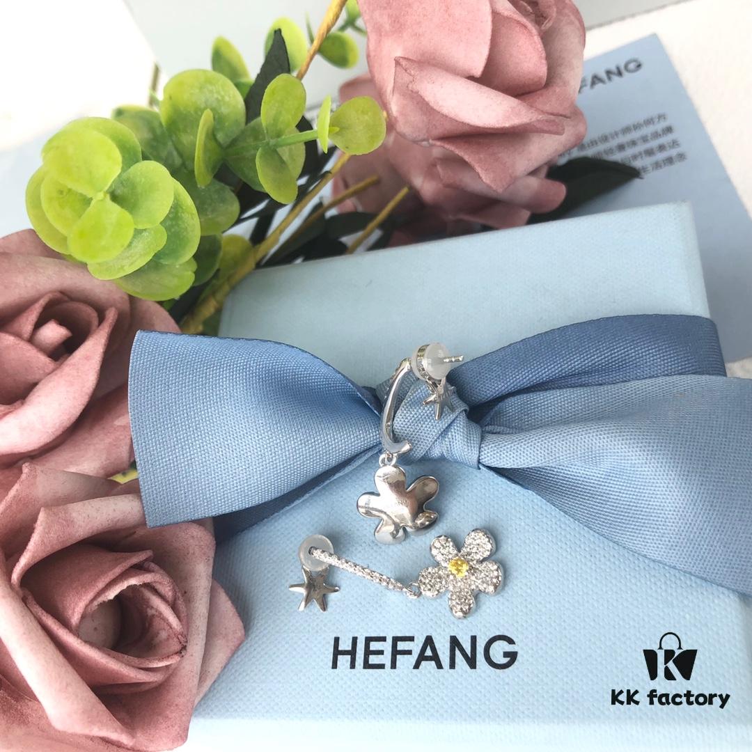 HEFANG Blossom Garden Collection Glittering Freesia Earrings