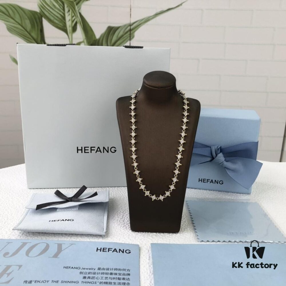 HEFANG Jewelry Shining Star Short Necklace
