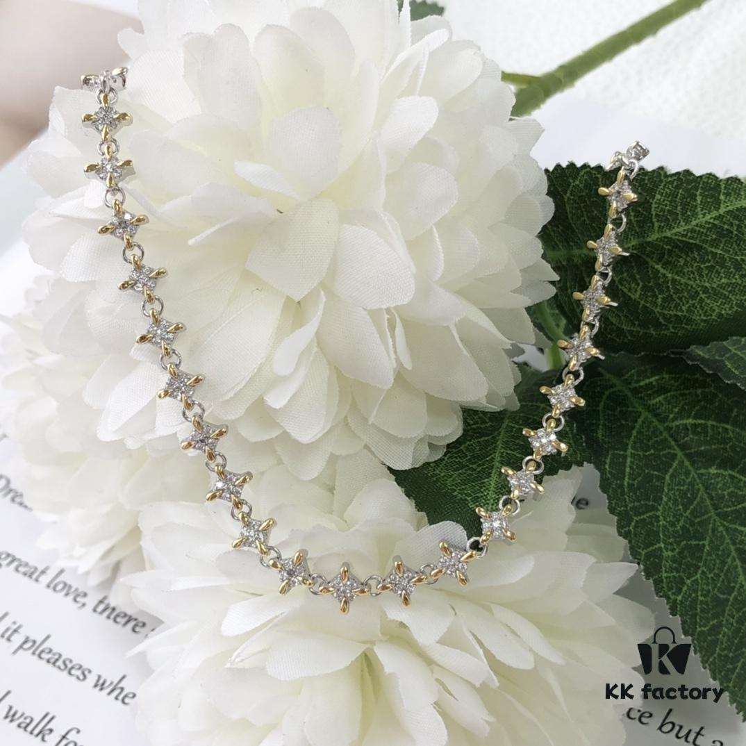 HEFANG Jewelry Shining Star Short Necklace