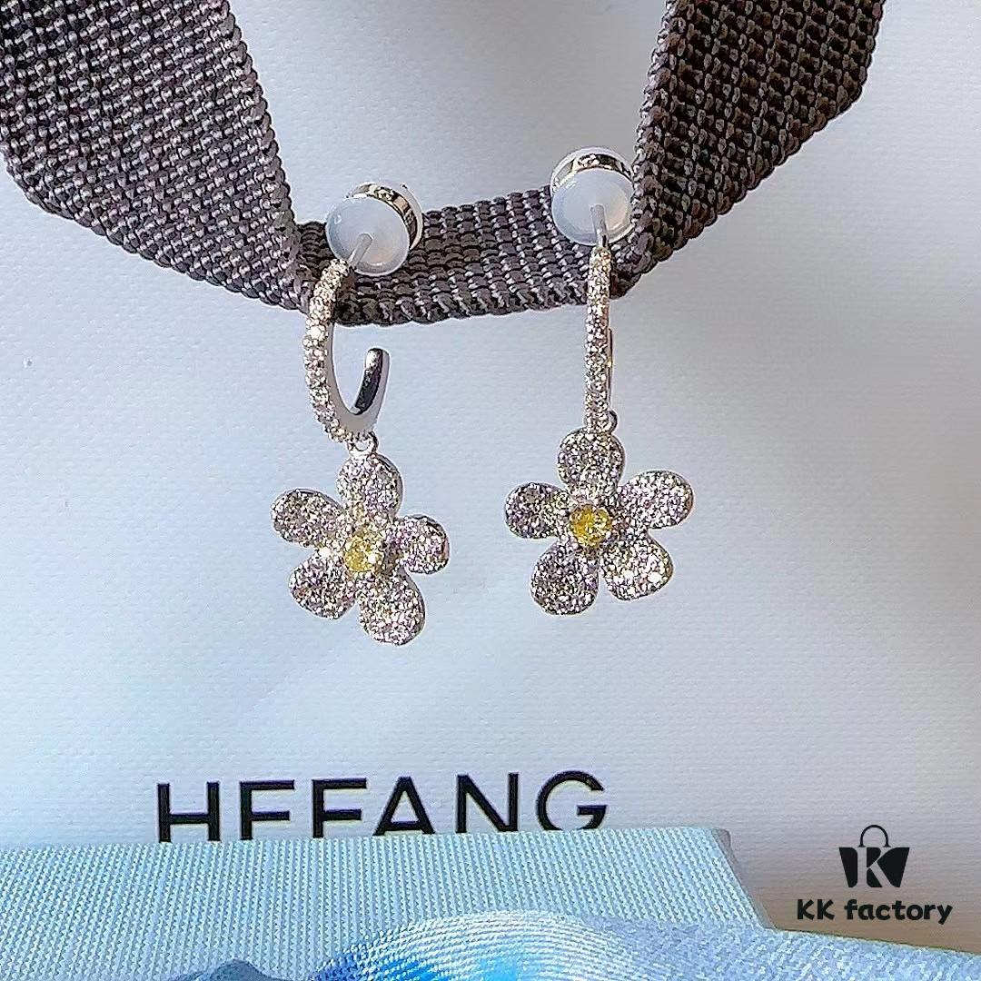 HEFANG Shiny Freesia Earrings [New Arrival]