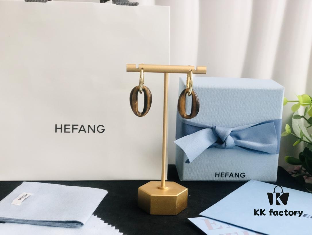 HEFANG Jewelry Coffee Bean Earrings