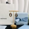 HEFANG Jewelry Coffee Bean Earrings