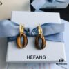 HEFANG Jewelry Coffee Bean Earrings
